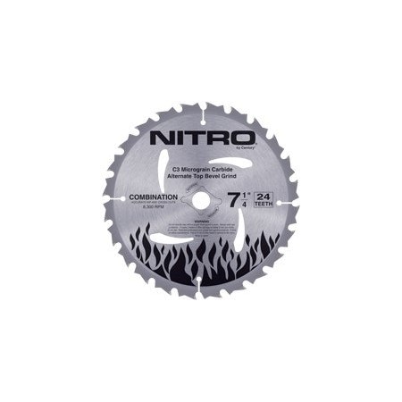 CENTURY DRILL & TOOL Saw blade 8in 24T Nitro-CD 10283